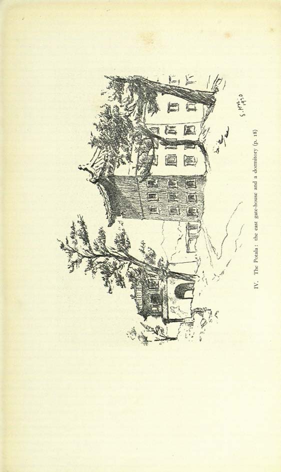 普陀宗乘之庙东门楼与僧房（素描）