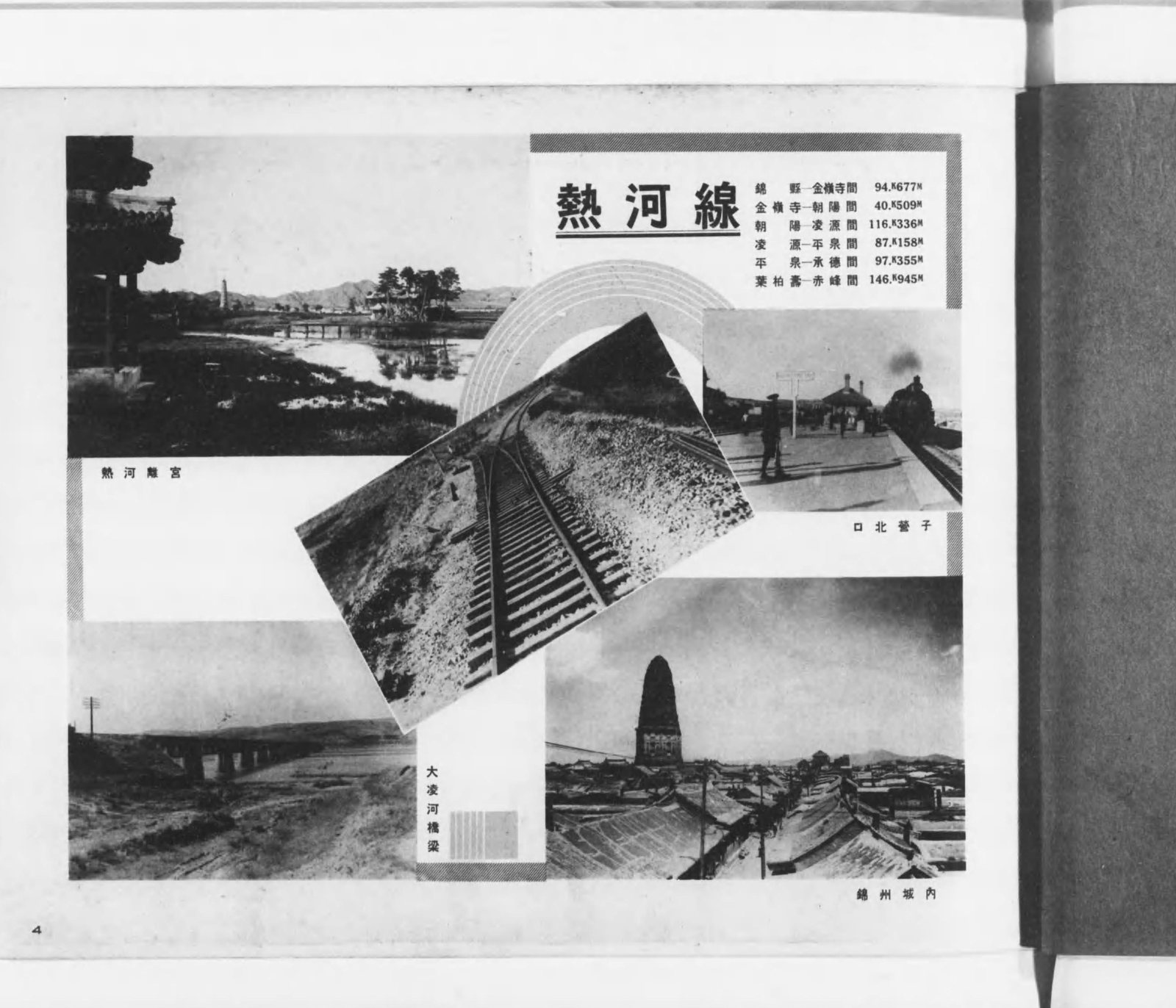 热河线线路、桥梁与纪念物摄影组合