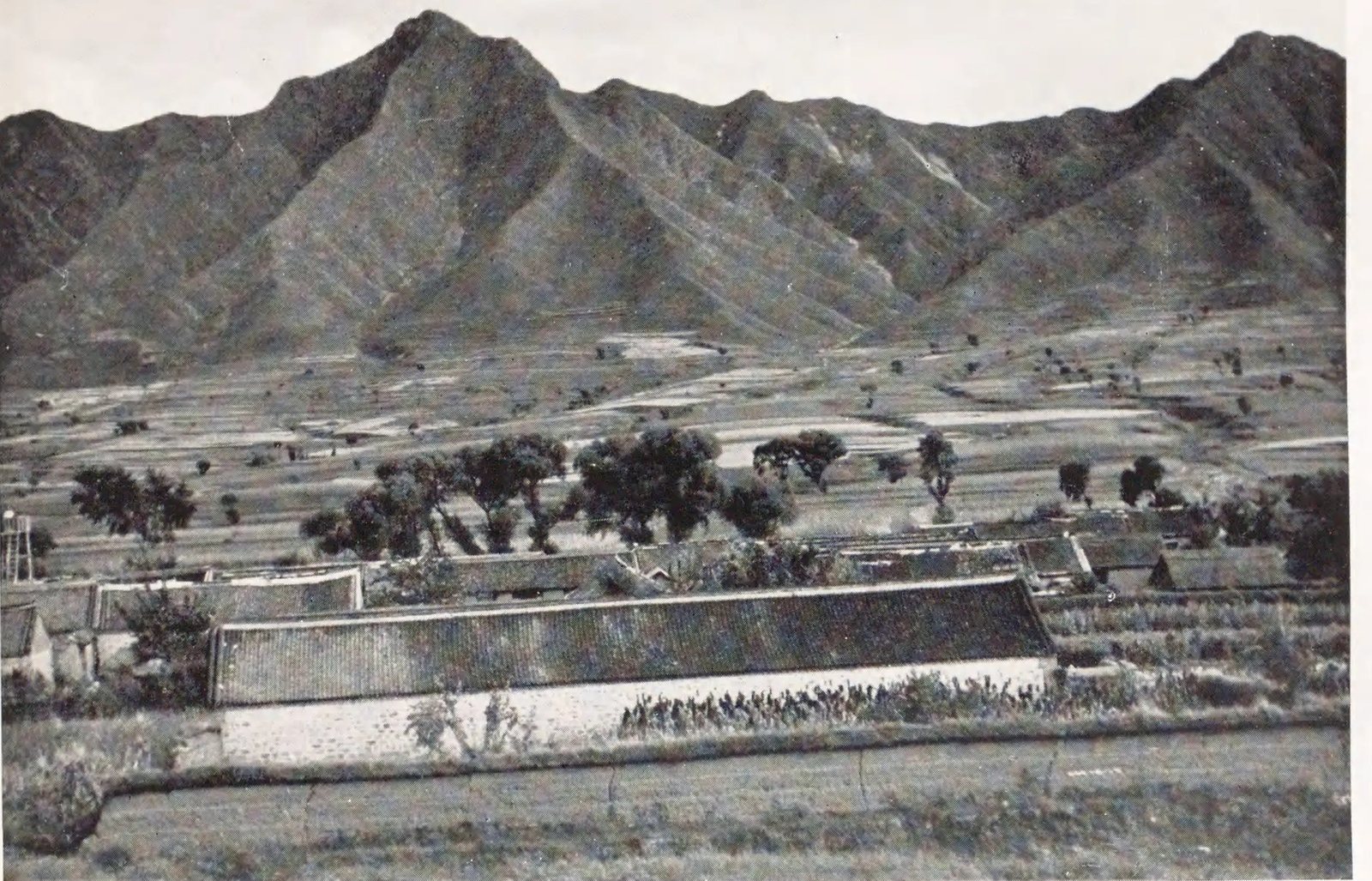 山麓院落与山地