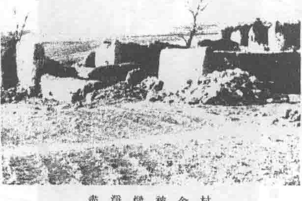 乡间完全毁坏的景象