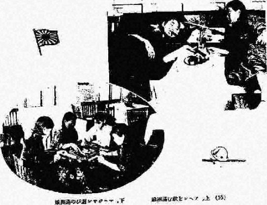 人物与生活场景拼版