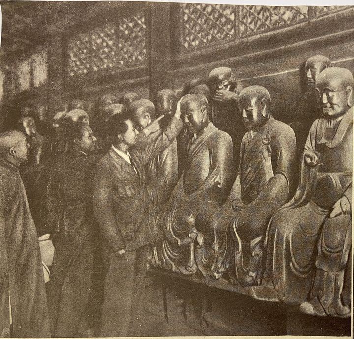 考察团视察承德罗汉寺
