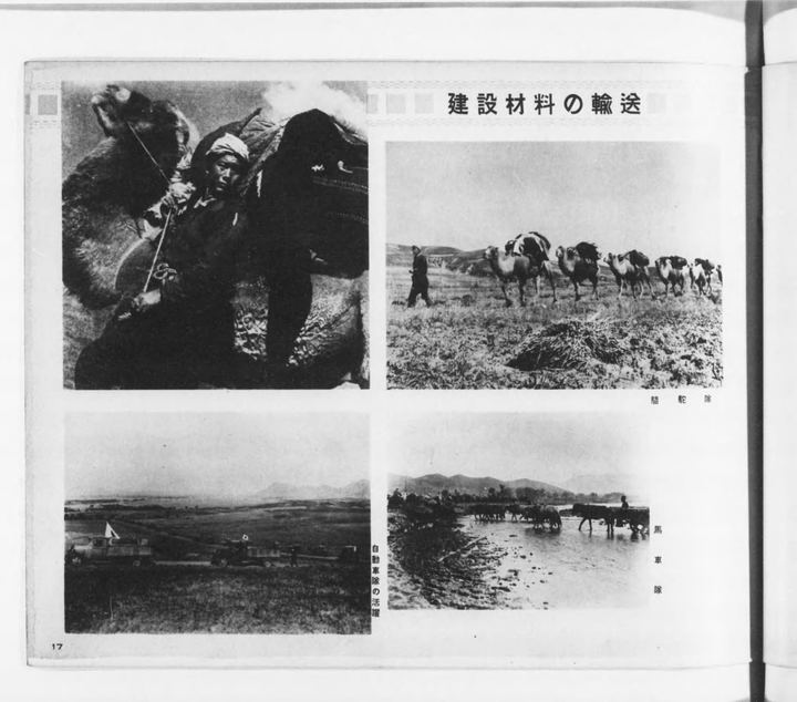 线路测量、畜力运输与工地摄影组合