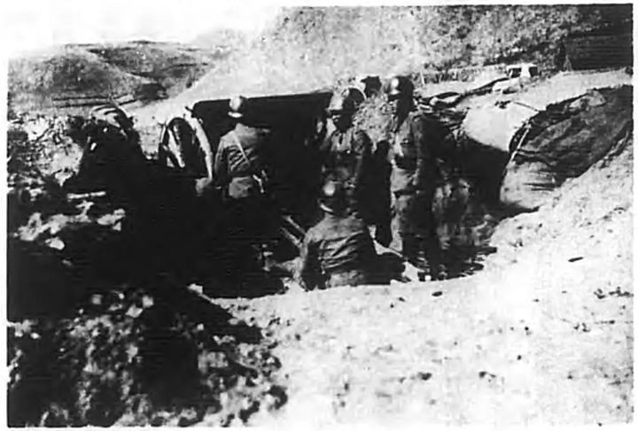 南天门西北方高地野炮兵阵地