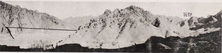 瀑河口坝址及右岸鞍部